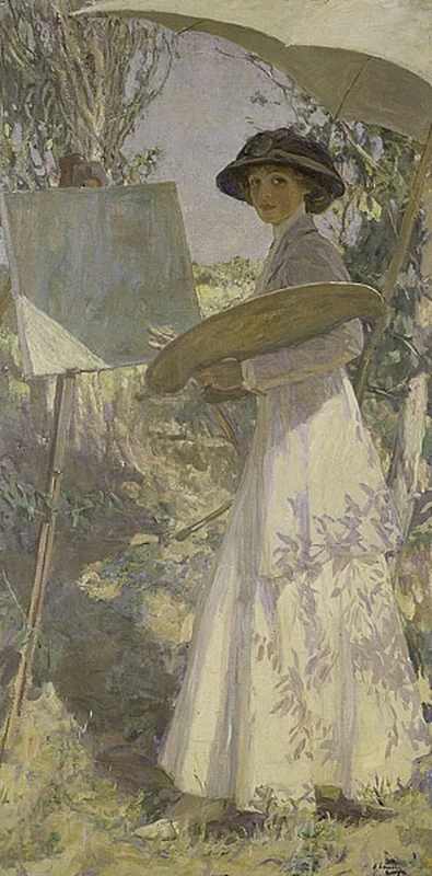 Ritratto dela signora Lavery che disegna, 1910